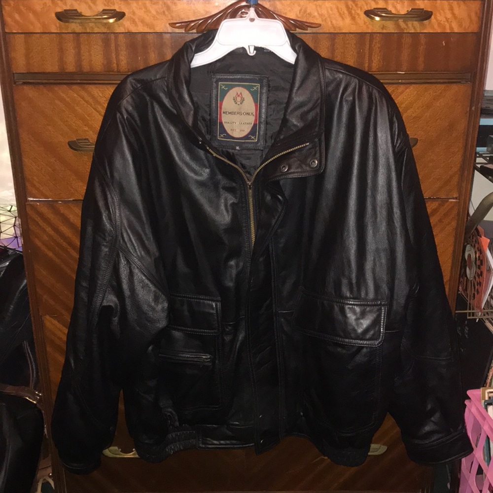 80s Vintage Members Only motorcycle jacket